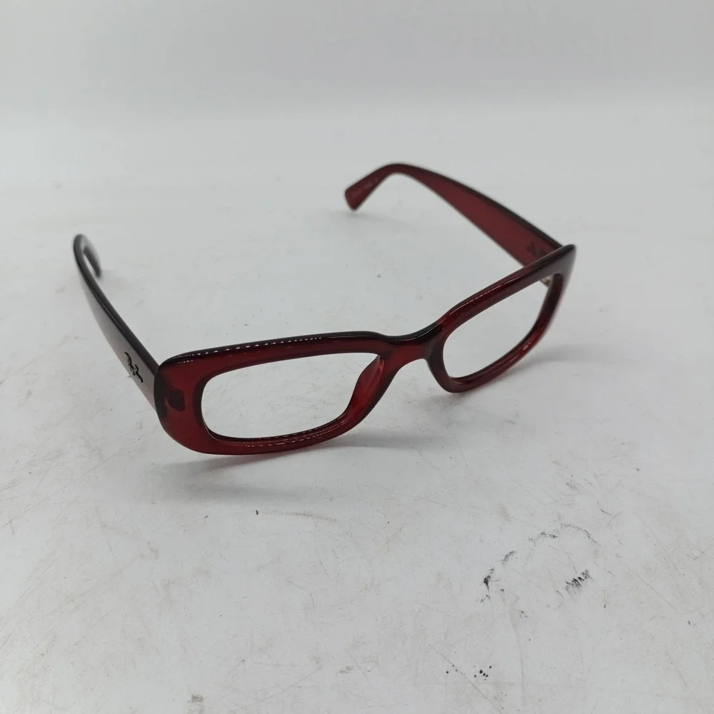 Ray-Ban RB 4122 735/8G Red Rectangular Eyeglass Frames Italy 176